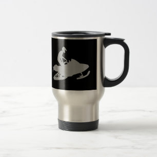 Mug De Voyage Motoneige gris argent