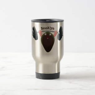 Mug De Voyage Moule amusante travaillant sur l'illustration de d