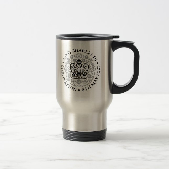 Mug De Voyage Mug Voyage pour 2023 Coronation - Noir (Droit)