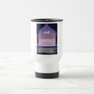 Mug De Voyage Mumbai Inde affiche de voyage de style vintage