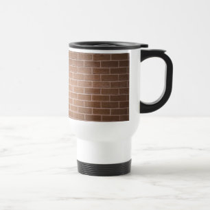 Mug De Voyage Mur en briques rouges texturé