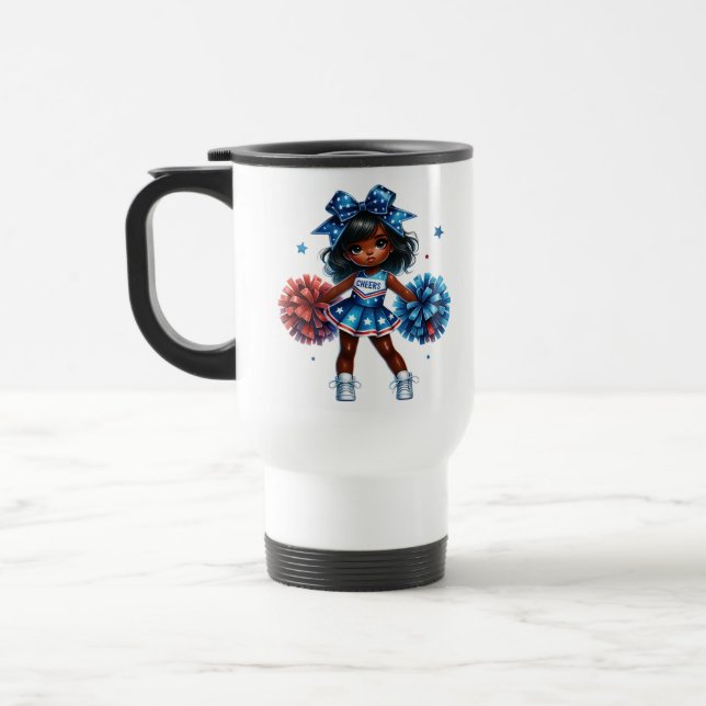 Mug De Voyage Musique de café pom-pom girl (Gauche)