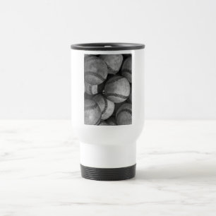 Mug De Voyage Musique de voyage de baseball noir et blanc