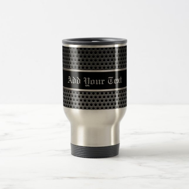 Mug De Voyage Musique de voyage - Noir inoxydable de carbone (Centre)