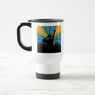 Mug De Voyage Musique DJ monogramme personnalisé musiques