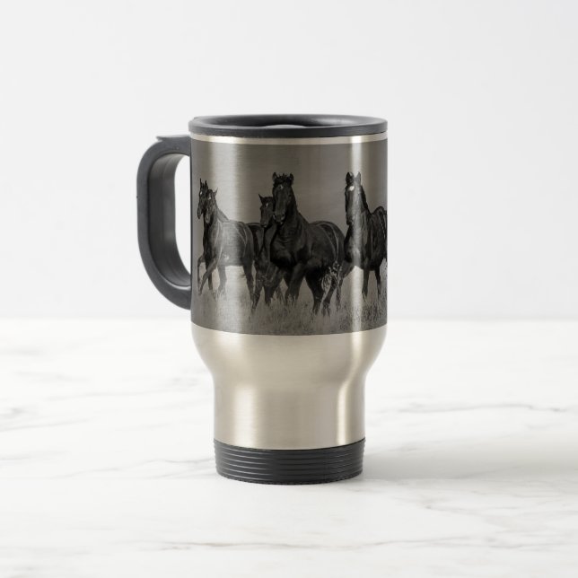 Mug De Voyage Mustangs de Wid (Devant gauche)