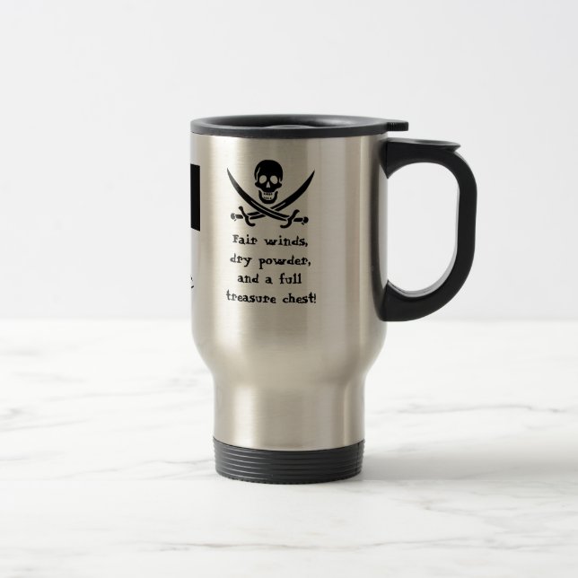Mug De Voyage Navigation sous le drapeau noir ! (Droit)