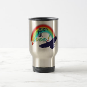 Mug De Voyage Né pour être libre