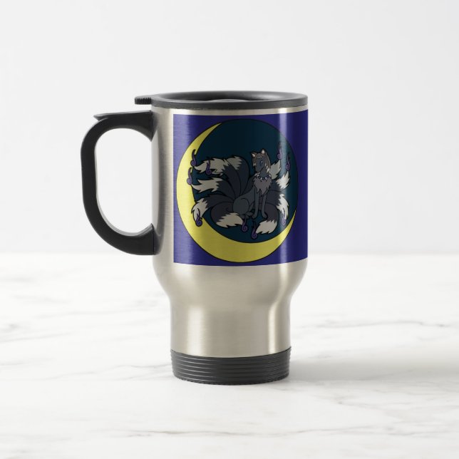 Mug De Voyage Neuf renards argentés (Kitsune) (Gauche)