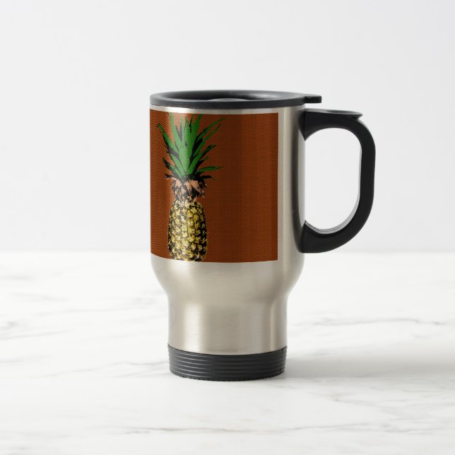 Mug De Voyage Newsprint ananas (Droit)