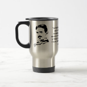 Mug De Voyage Nikola Tesla et citation
