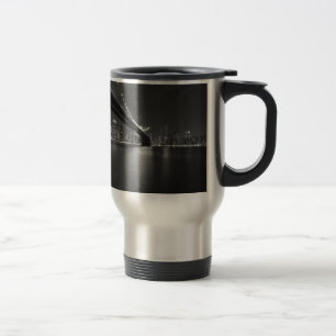 Mug De Voyage Noir blanc New York City Skyline