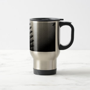 Mug De Voyage Noir et blanc Gros plan de base-ball