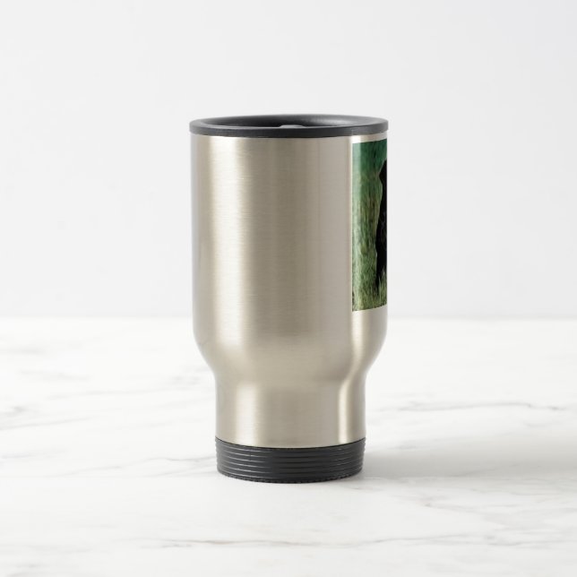 Mug De Voyage Noir-Laboratoire-Se reposer (Centre)