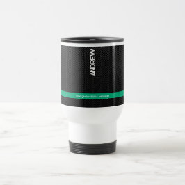 Mug De Voyage Noir moderne personnalisé