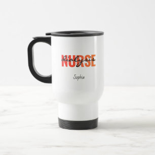 Mug De Voyage Nom d'infirmière en dialyse personnalisé