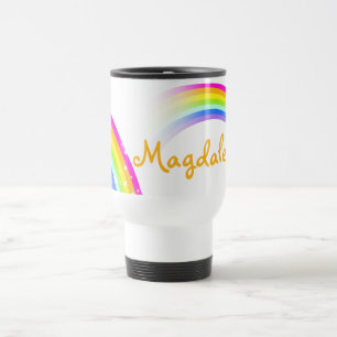 Mug De Voyage Nom long arc-en-ciel / club enfant muette