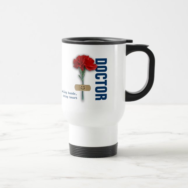 Mug De Voyage Nom personnalisé Docteur Appréciation Cadeau (Droite)