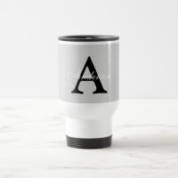 Nom personnalisé Monogram Arrière - plan argent