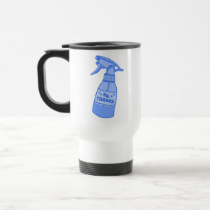 Mug De Voyage Non, merci. Flacon de pulvérisation humour Sassy