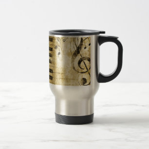 Mug De Voyage Notes de musique de piano