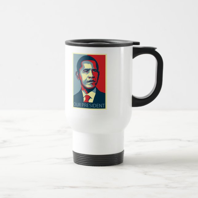 Mug De Voyage Notre Président Obama (Droite)