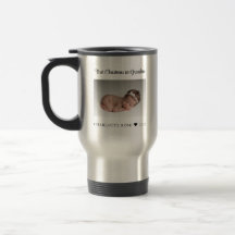 Nouveau bébé premier Noël en grand-mère photo