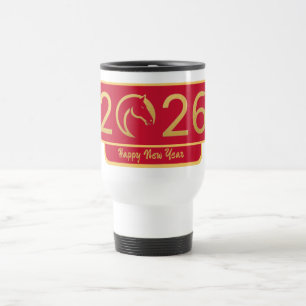 Mug De Voyage Nouvel An Chinois Cheval Cadeau Parfait