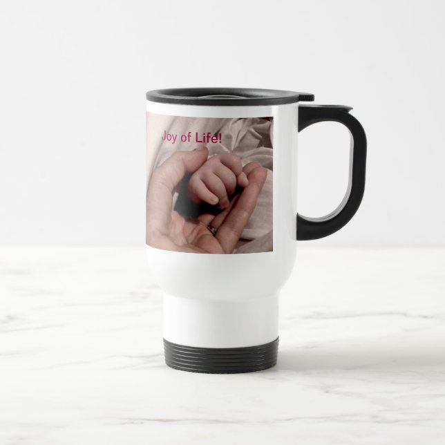 Mug De Voyage Nouvelle maman et bébé - Joie de la vie (Droite)
