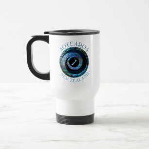 MUG DE VOYAGE NOUVELLE-ZÉLANDE KORU CARTE PAUA