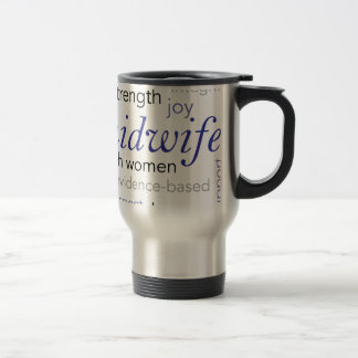 Mug De Voyage nuage de mot de sage-femme