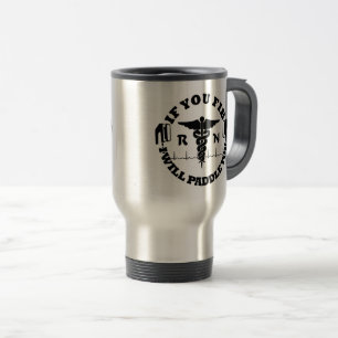 Mug De Voyage Nurse Doctor Humour PADDLE YOU Defib