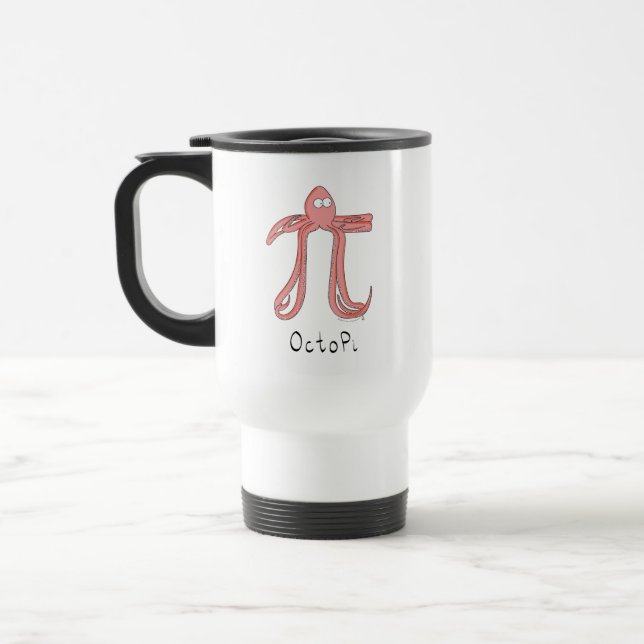 Mug De Voyage Octopus Cute Math Pi Day Café Voyage Mug (Gauche)