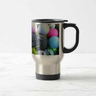 Mug De Voyage Oeufs de Pâques, Ballons de golf de lapin