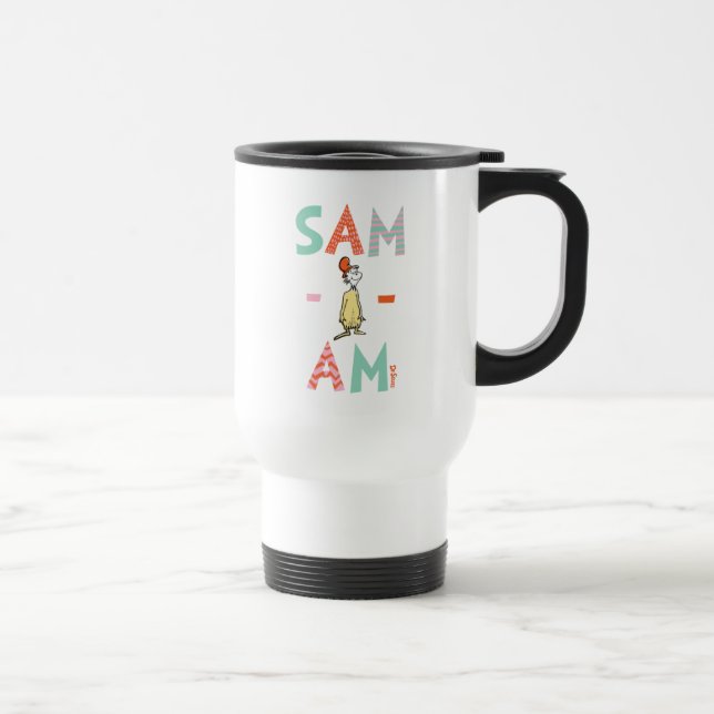Mug De Voyage Œufs verts et jambon | Sam-I-Am (Droite)