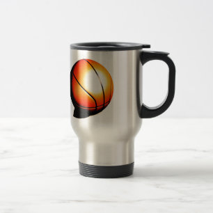 Mug De Voyage Oeuvre de basket-ball