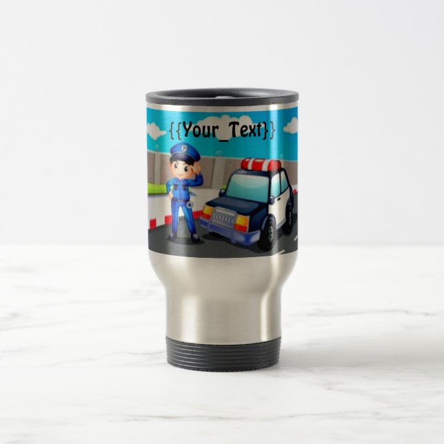 Mug De Voyage Officier de police (Centre)