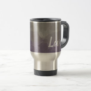 Mug De Voyage Ombre Purple et Grey Love Graceful Gradient