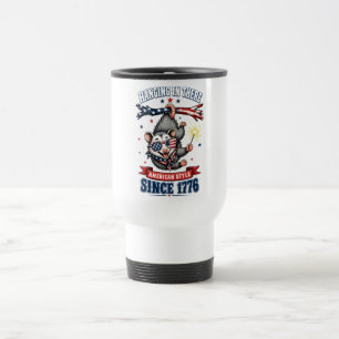 Mug de voyage Opossum du 4 juillet