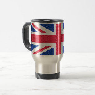 Mug De Voyage Original cross-stitch design Union Jack