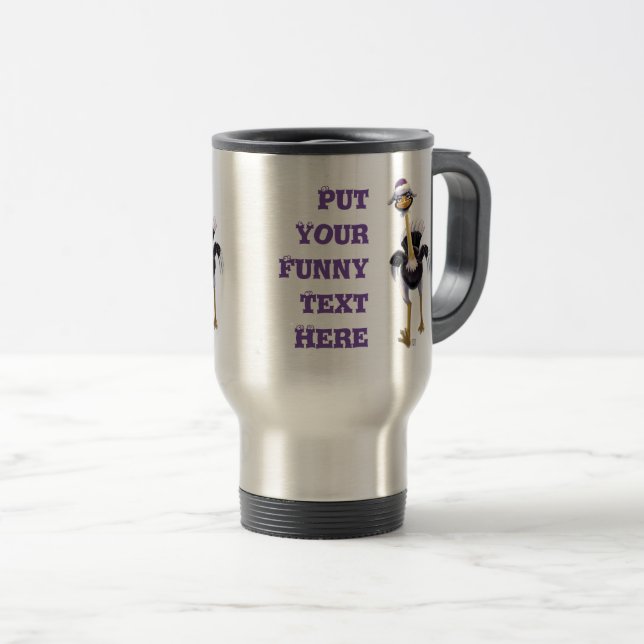 Mug De Voyage Ostrich de montagne (Devant droit)