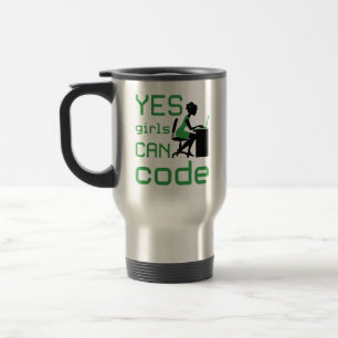 Mug De Voyage Oui Les Filles Peuvent Coder Une Programmatrice Fe
