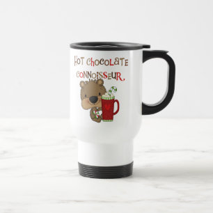 Mug De Voyage Ours de garçon de connaisseur de chocolat chaud