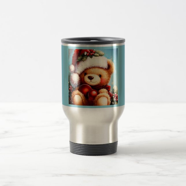 Mug De Voyage Ours en peluche de Noël 4 (Centre)