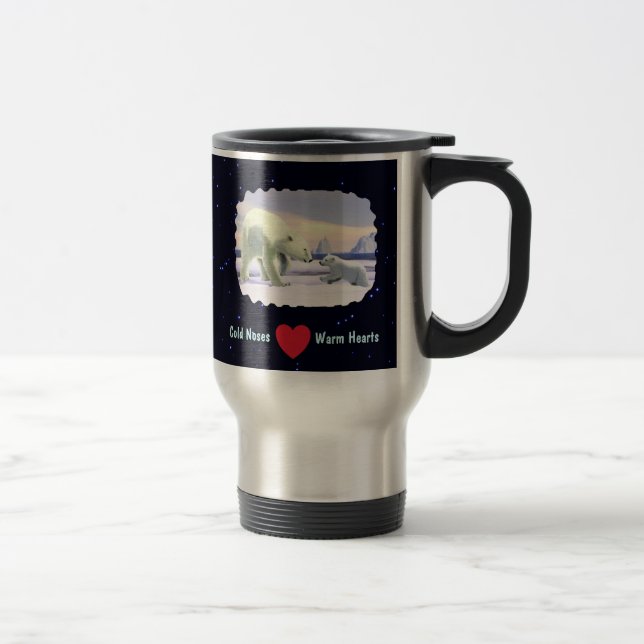 Mug De Voyage Ours Polaire - Mama Nez Meilleur (Droit)