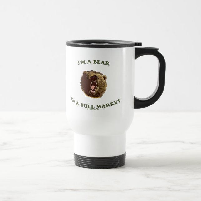 Mug De Voyage Ours sur un marché haussier (Droite)