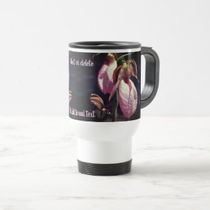Mug De Voyage Paire d'orchidée rose Lady Slipper Personnalisée