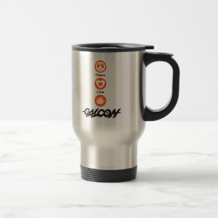 Mug De Voyage Paix, amour, Galcon