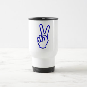 Mug De Voyage Paix ou V pour la victoire