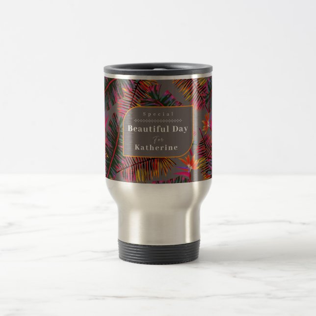 Mug De Voyage Palm Paradise Grey (Centre)